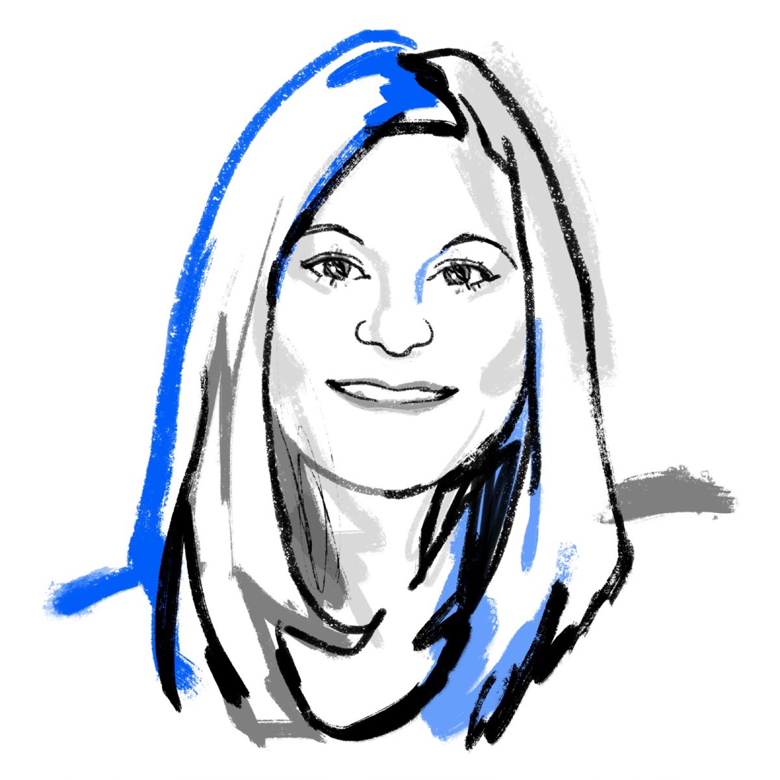 Illustrated portrait of Karen